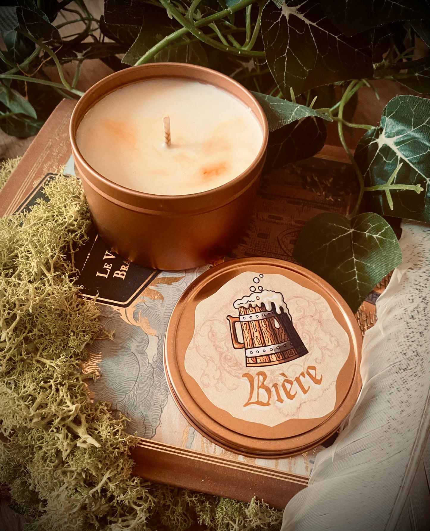 Bougie médiévale parfum Bière