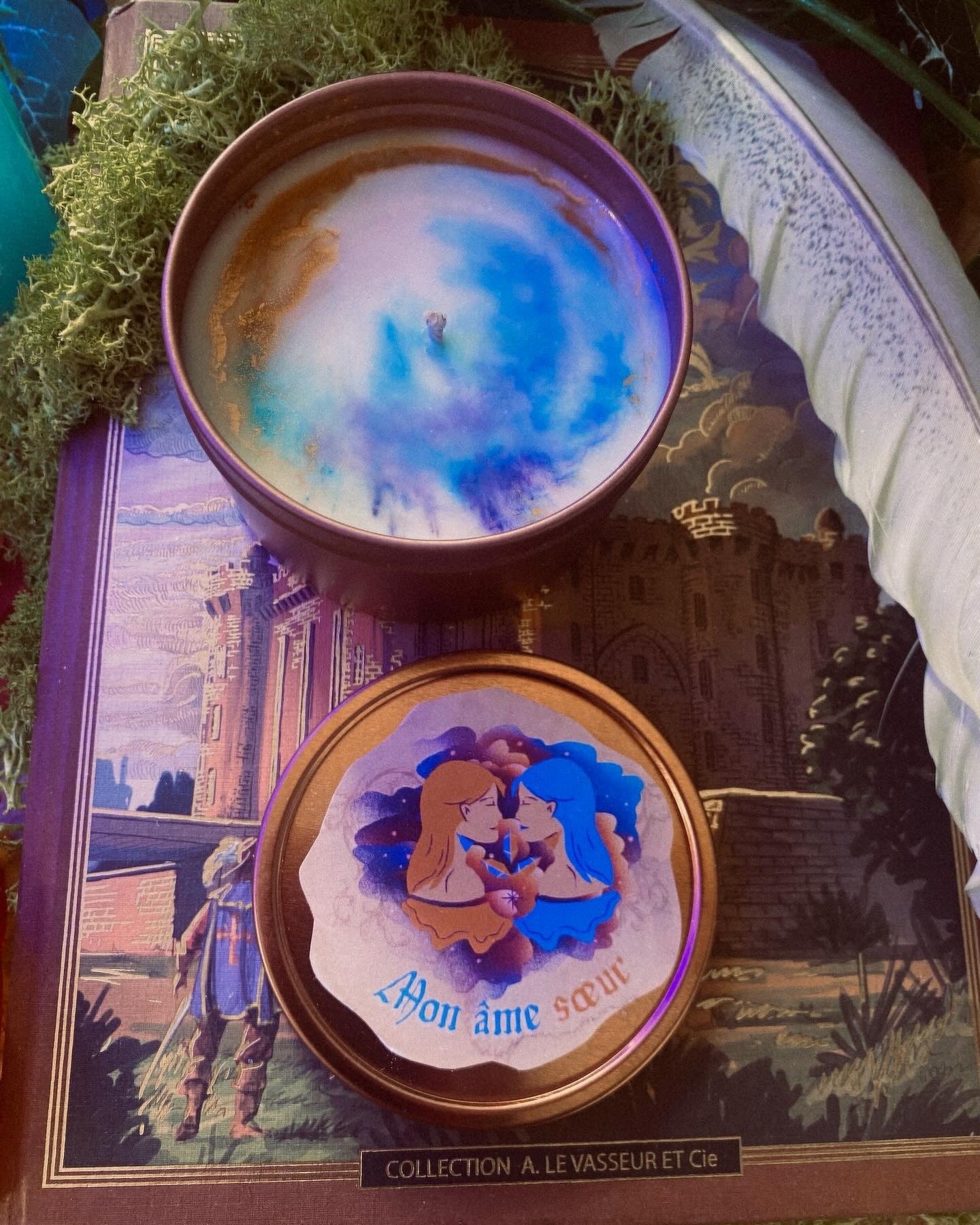 Bougie Médiévale parfum âme soeur