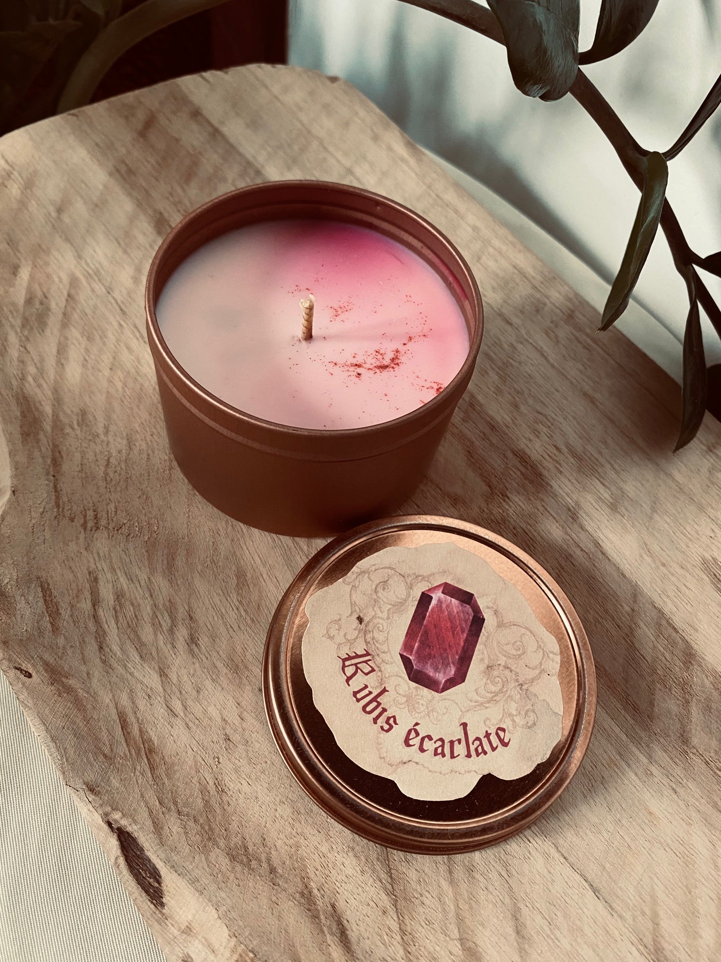 Bougie médiévale parfum Rubis écarlate