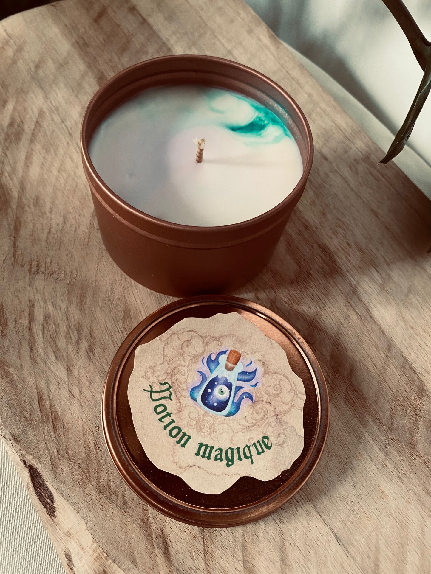Mini bougie médiévale parfum Potion magique