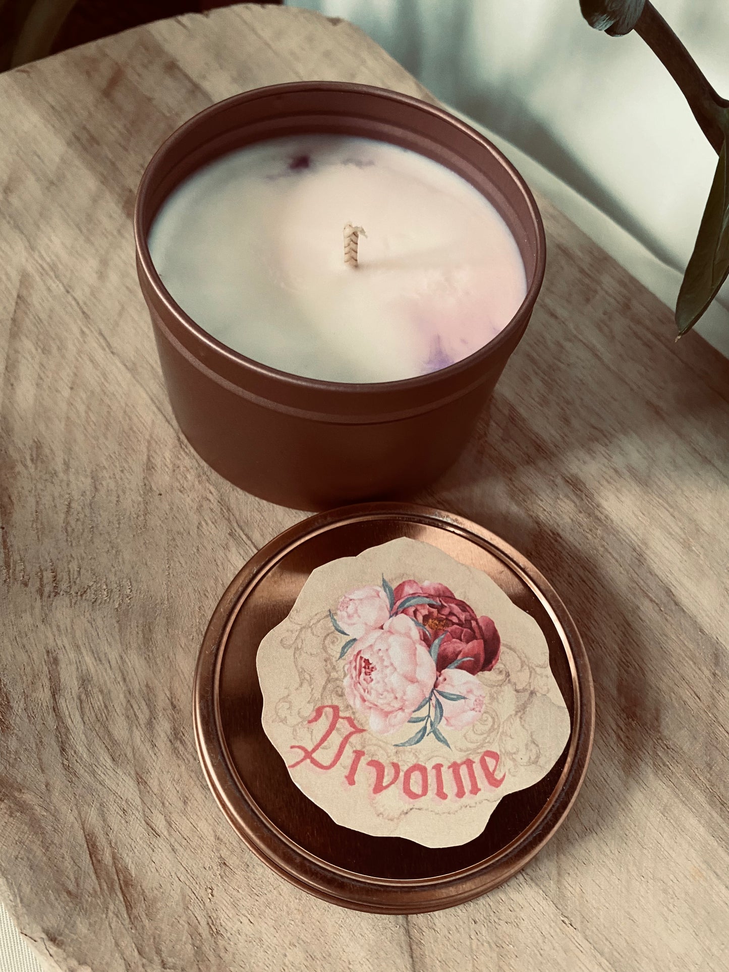 Mini bougie médiévale parfum Pivoine