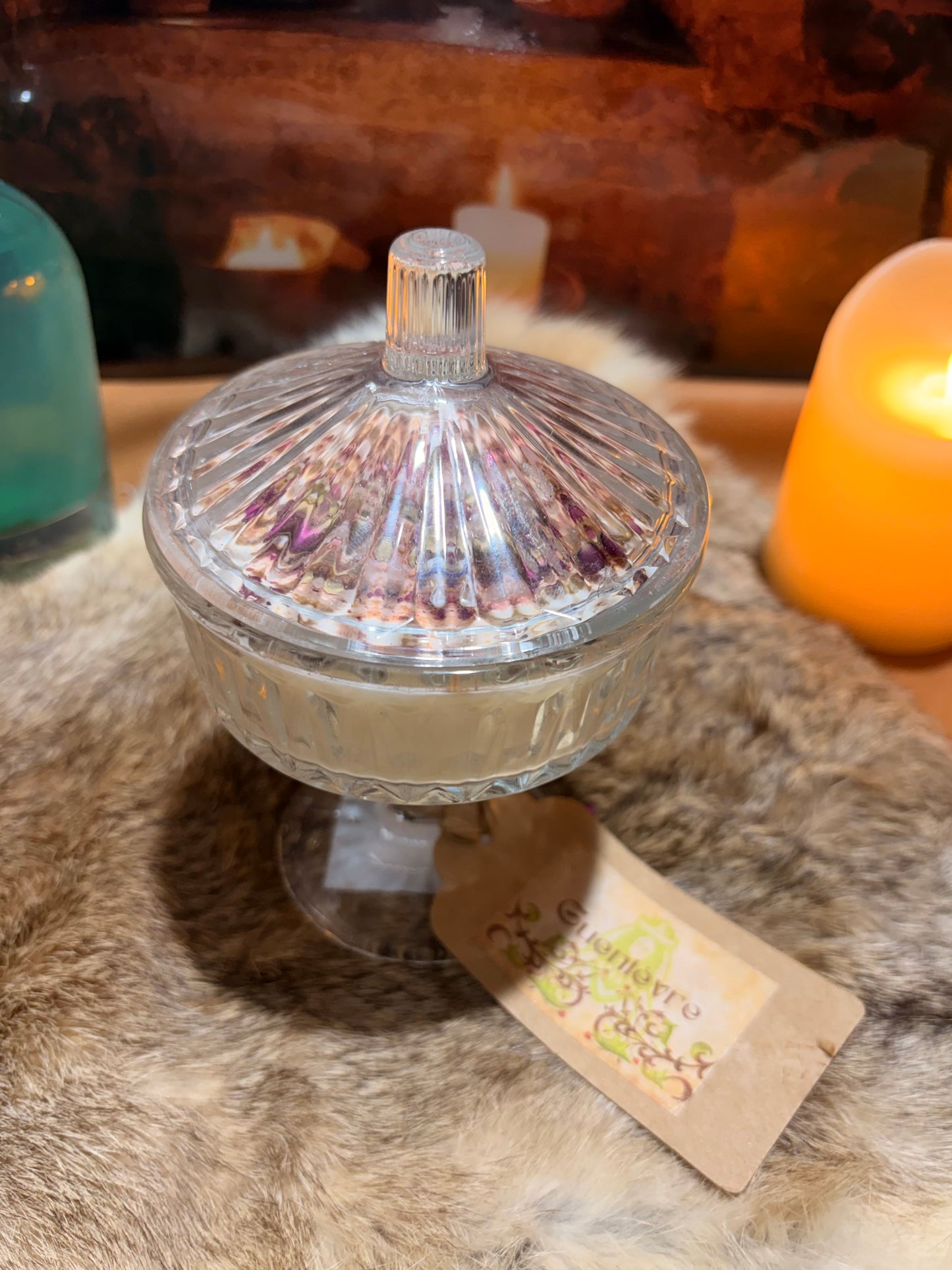 Bougie Guenièvre parfum PIVOINE