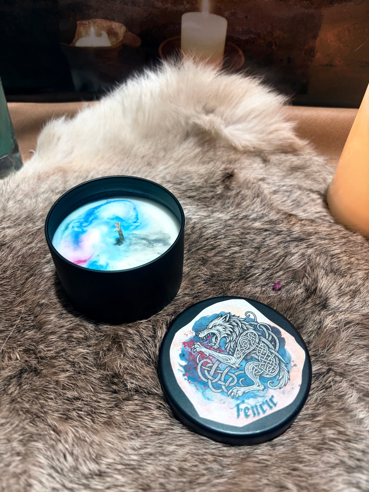 Mini bougie viking FENRIR
