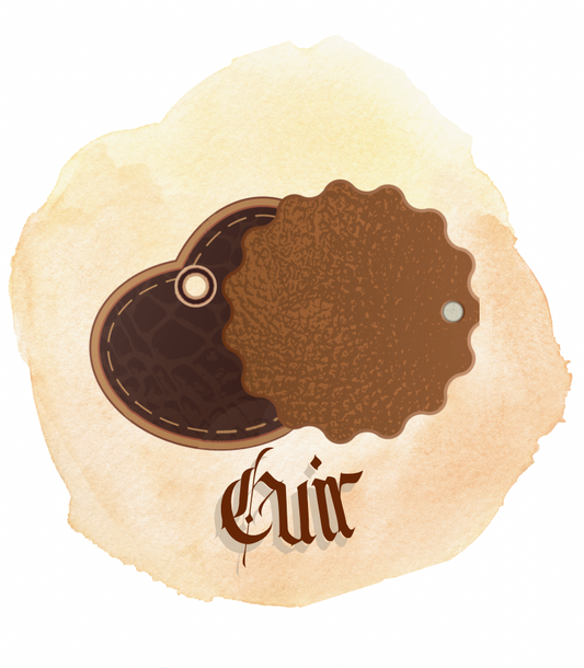 Mini bougie médiévale parfum cuir