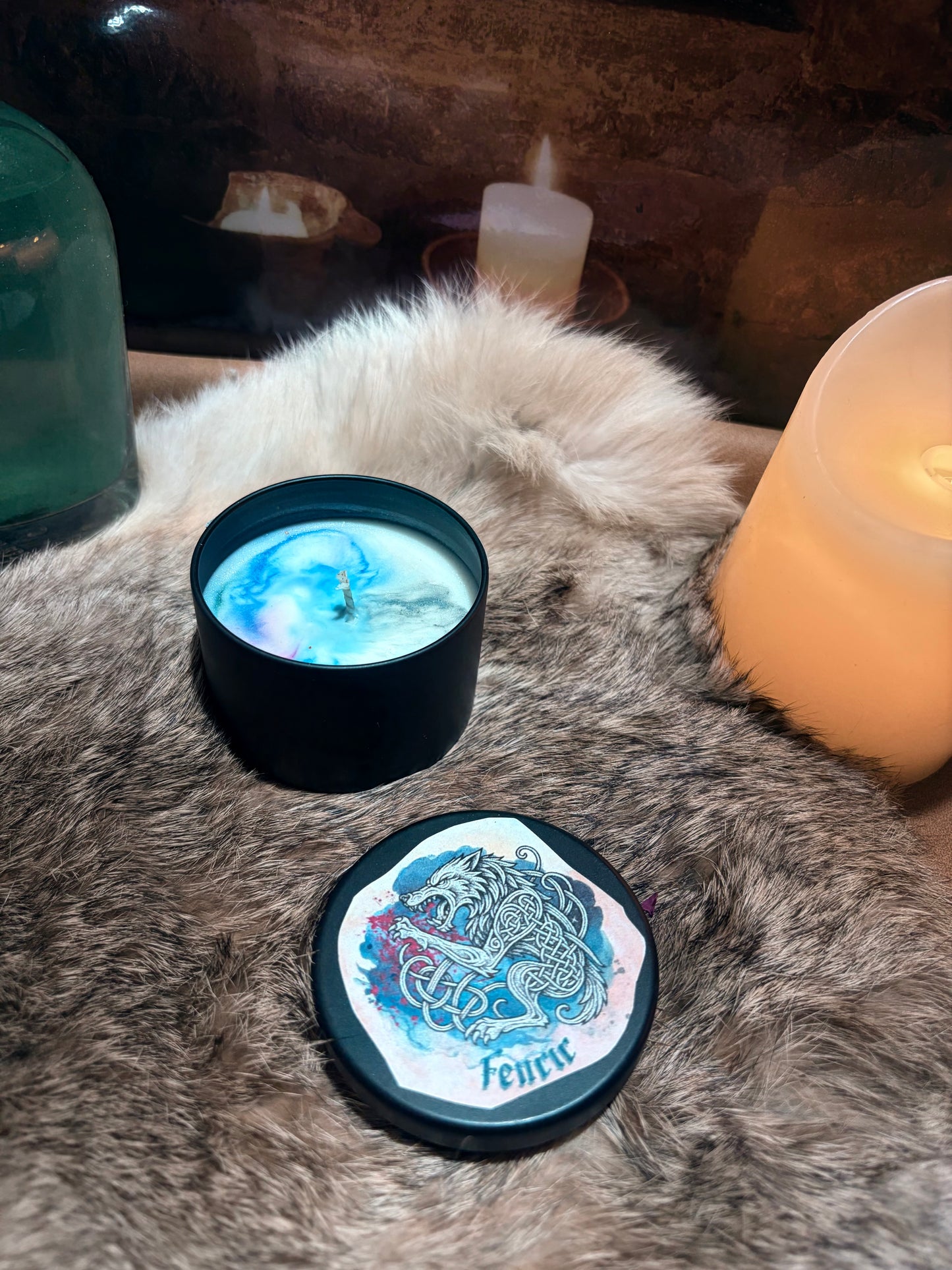 Mini bougie viking FENRIR