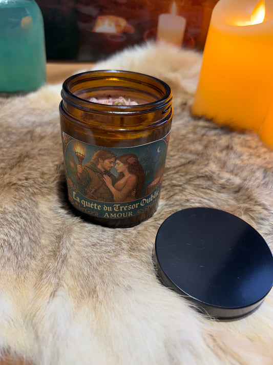 Bougie « AMOUR » Le trésor oublié