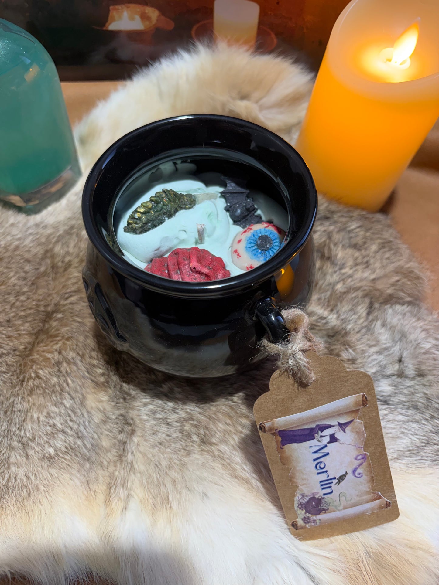 Bougie « légende de Merlin » parfum potion magique