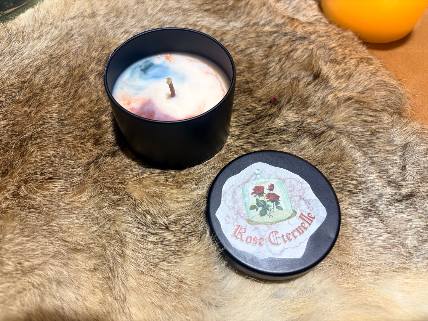 Mini bougie parfum rose éternelle