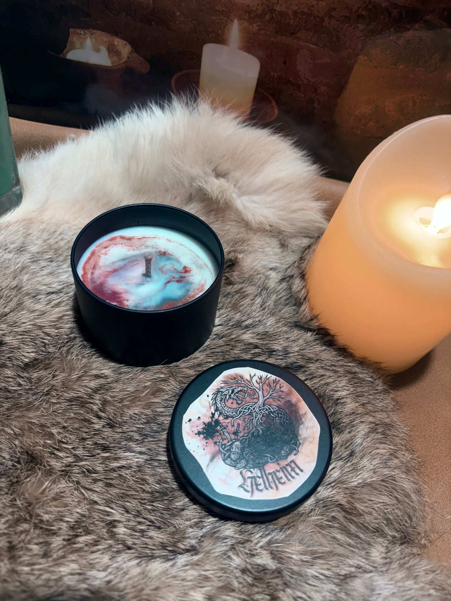 Mini bougie Viking le Helheim