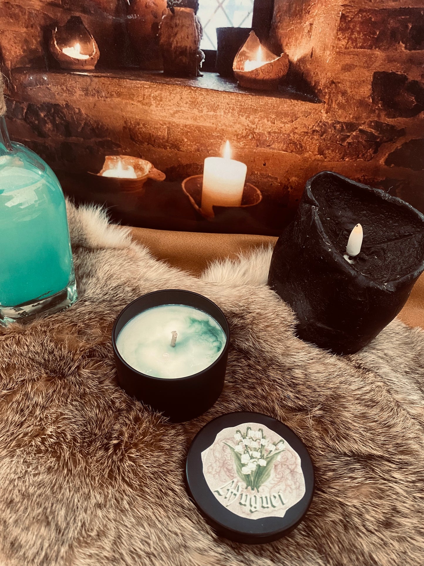 Bougie médiévale parfum Muguet