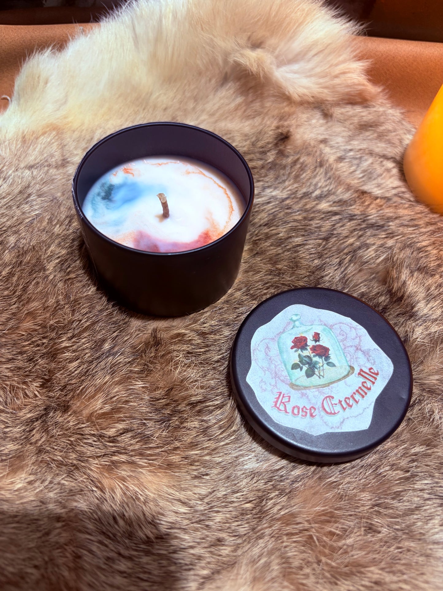 Mini bougie parfum rose éternelle